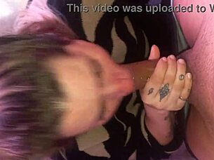 cute blonde girlfriend deepthroats cock and gets cum covered face