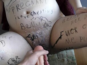 Big boobed BBW wife Milky Mari gets blindfolded orgasm 😍