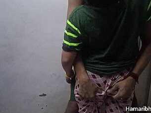 i'm the indian housewife having quick sex with husband's friend while he's at work