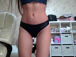 Popular Webcam Model Mia Dances, Masturbates, and Gets Fucked Doggystyle