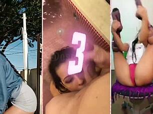 Gorgeous Latina In Lingerie Applying Cream To Her Soft Feet While Smoking