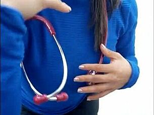 latina nurse gets wild in boss's office 😜