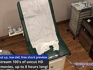 Dr Tampa performs entrance physical on Katie Cumming at Tampa University