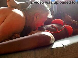 Oh wow, Flower gets her pussy eaten at the pool!