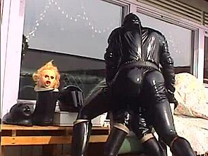 i'm so horny in this shiny rubber outfit, xxl size 😍