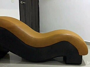 delgada sexy nora milf gets fucked hard on kamasutra chair by boyfriend's best friend