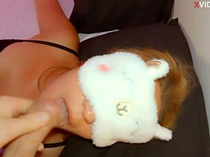 Suck and swap cum on tits