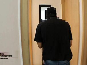 Using Her Pussy to Masturbate - What a Cumshot on That Big Cock!