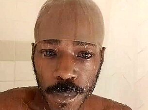 wet from the workout in this homemade solo session