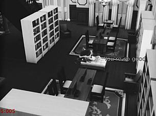 Bookworm wife encounters stranger at library under security cam.