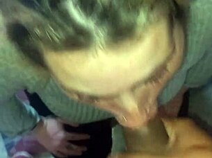 The last blowjob with deepthroat and cumshot swallowing