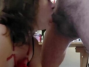 French Slut In Tight Dress Gets Rimming And Blowjob Before Fucking!