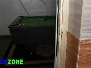 my step mom cooks in kitchen