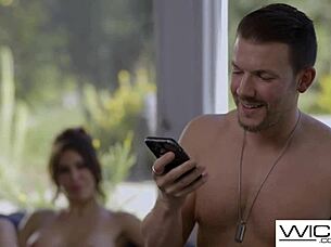 My hot nerdy big tittied girlfriend helped me, so I fucked her hard in every position – is that fair?