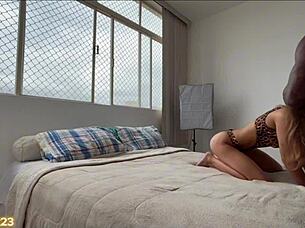 huge cock fucks the skinny brazilian teen's tight asshole