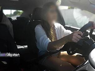 Hot Wife Lets Stranger Grope Her Big Tits Outdoors