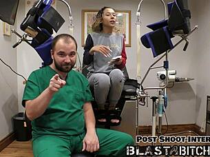 Student in Costume Teases Friend with First Blowjob at Party