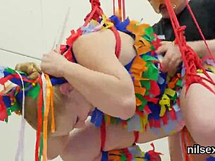 Foxy kitten receives uninhibited anal treatment in asylum