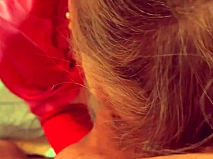 Granny Gives Moaning Blowjob!