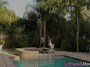 small tits lesbian enjoys oral in high definition scene