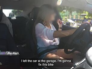 Hot Wife Lets Stranger Grope Her Big Tits Outdoors