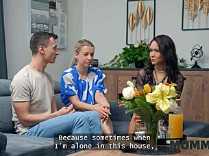 mommy4k got wet when neighbor brought bf home?