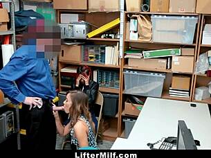 Asian Stepmother And Stepson Pleasuring Mall Guard With Blowjobs And Domination POV