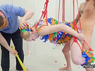 Foxy kitten receives uninhibited anal treatment in asylum