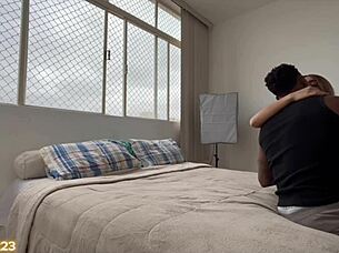 huge cock fucks the skinny brazilian teen's tight asshole