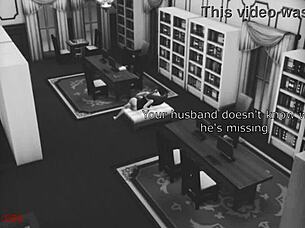 Bookworm wife encounters stranger at library under security cam.
