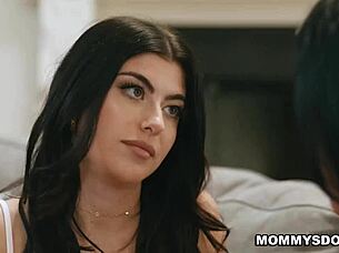 Stepmom Jennifer White and Stepdaughter Gal Ritchie Have Energetic Sex