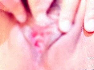 She massages her clit in amateur bdsm session