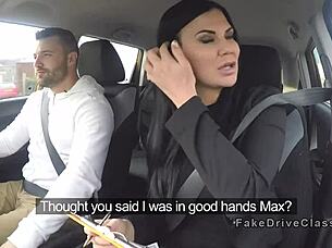 Busty Milf Examiner Sucks Big Cock In Car