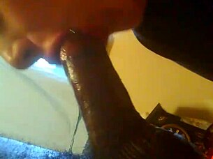 beautiful mouth in interracial deepthroat scene