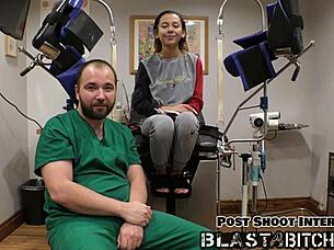 Student in Costume Teases Friend with First Blowjob at Party