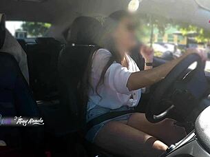 Hot Wife Lets Stranger Grope Her Big Tits Outdoors