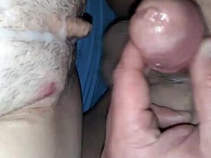 Eating wife's creampie eagerly