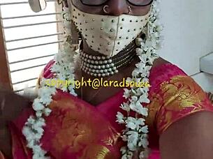 Indian Crossdresser Model Lara Dsouza In Saree