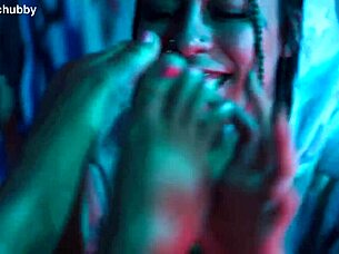 Exploring playful sensations with a lesbian friend through tickling and intimate touches