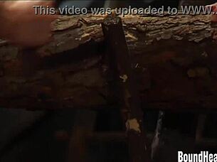 submissive lesbian slaves getting dominated and punished by madame in the garage