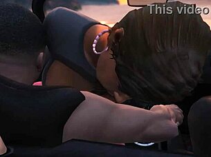 In GTA 5, FRANKLIN PICKS UP a HOOKER for some CAR SEX in the game world
