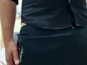 Ansima, moan as I cum and piss, tear off those sexy panties and jerk my big cock with dirty talk!