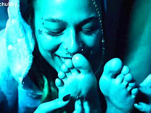 Exploring playful sensations with a lesbian friend through tickling and intimate touches