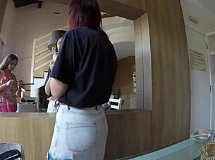 The Girls Found The Snake At The Festival And Sucked It 😏