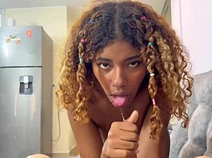 My neighbor comes for milk, I leave it all on her face 😈