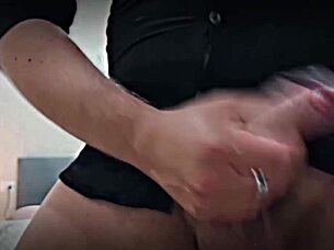 Ansima, moan as I cum and piss, tear off those sexy panties and jerk my big cock with dirty talk!