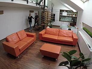 Hunt4k blonde stops fighting with boyfriend when stranger offers money for sex