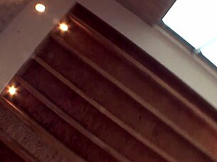 Sole dior pushes out an internal creampie that leaks down her ass, detailed view of her big tits and shaved pussy