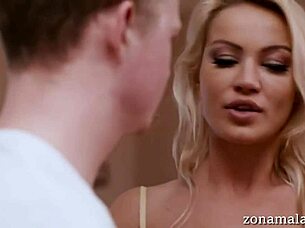 cherry kiss - my stepsons into anal porn, blowjob and sex with blonde milf ass.