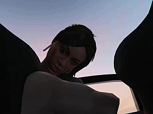 In GTA 5, FRANKLIN PICKS UP a HOOKER for some CAR SEX in the game world